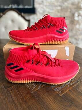 Adidas Dame 4 'Red Gum' Scarlet Basketball Shoes Men Size 11 CQ0186 New!!